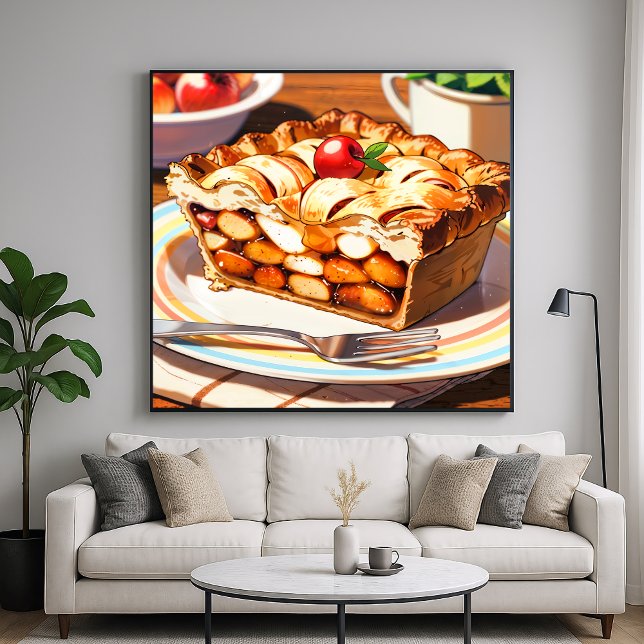Poster Apple Pie - Estilo de Arte de Ilustração (Criador carregado)
