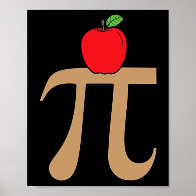 Poster Apple Pie Pi Math Pun (Frente)
