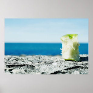 Póster Apple retira o núcleo na sujeira