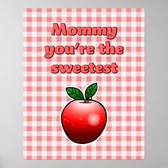 Poster Apple Vermelha deliciosa (Frente)