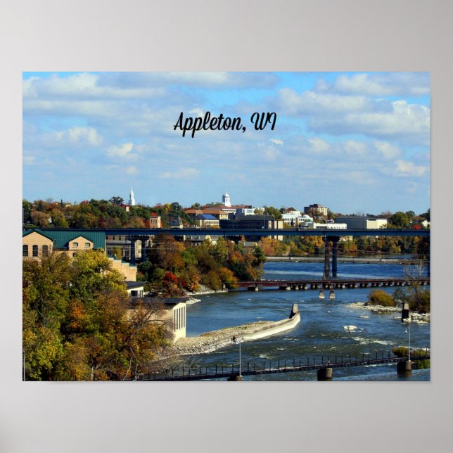 Poster Appleton, fotografia da paisagem de Wisconsin (Frente)