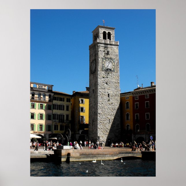 Póster Apponale Tower Riva del Garda Itália (Frente)