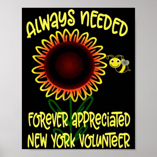 Poster Appreciation New York Always Needed Volunteer Reco (Frente)