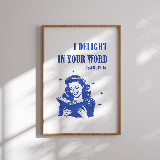 Poster Apraz-me a sua palavra - Salmo 119:16 (Criador carregado)