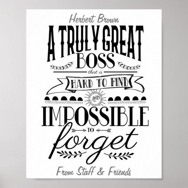 Poster Apreciação do Chefe (Frente)