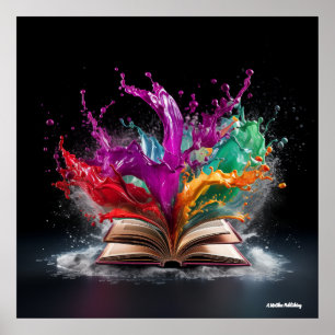 Poster Apreciação do Escritor Colorida