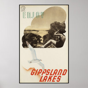 Póster Aprecie lagos Gippsland