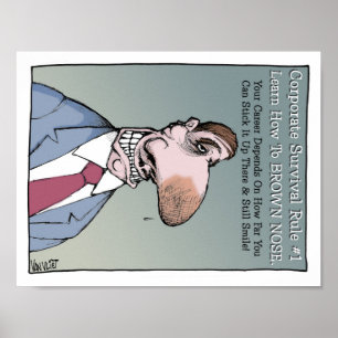 Póster Aprenda a marrom