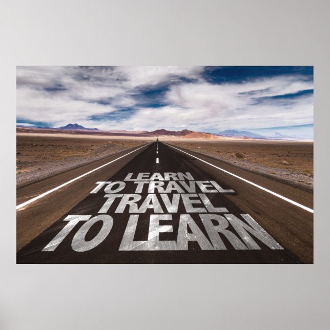 Póster Aprenda A Viagem Para Aprender (Frente)