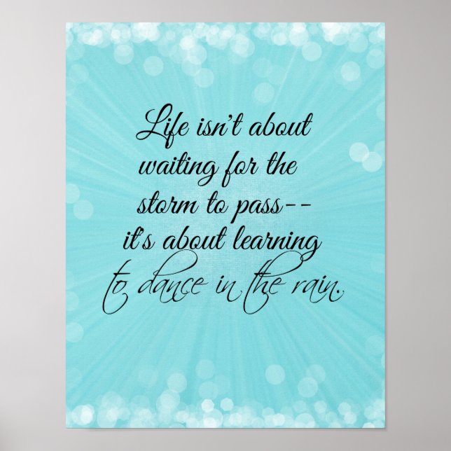 Poster Aprendendo a dançar na Chuva (Frente)