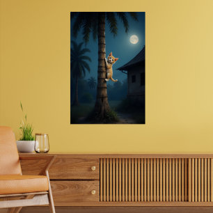 Poster Aprendendo a Subir – Momento de Gato Fofo