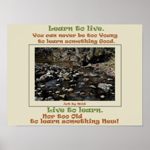 Poster Aprender a Viver, Viver para Aprender
