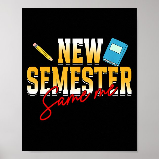 Poster Aprendizado para Exames Estudante Aprender Escola  (Frente)