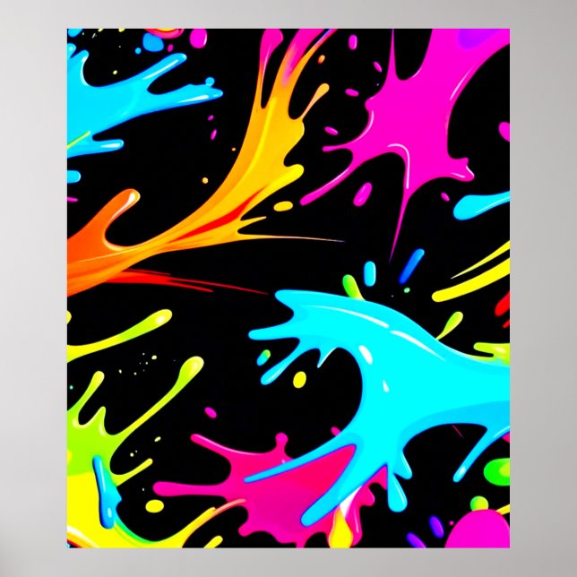 Poster Apresentação de cores: Abstrato Art (Frente)
