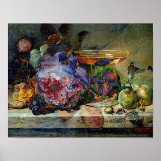 Poster Apresentação de cores do vinho e do Rosa