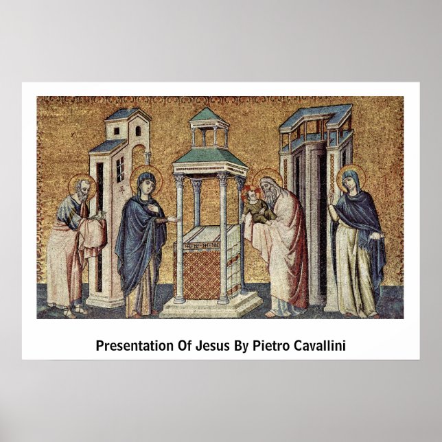 Poster Apresentação De Jesus Por Pietro Cavallini (Frente)