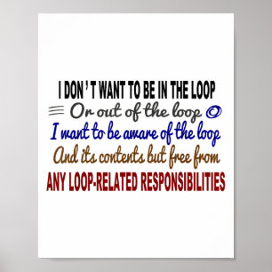 Poster Apresentamos A Citação Humor Consciente Do Loop Ma