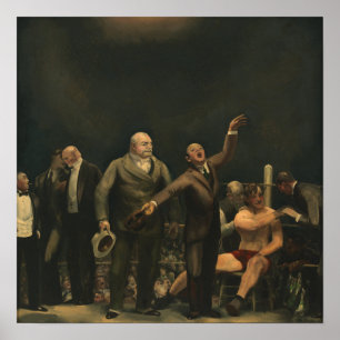 Poster Apresentando John L. Sullivan por George Bellows