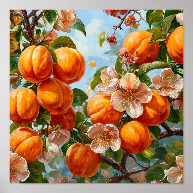 Poster Apricot watercolor (Frente)