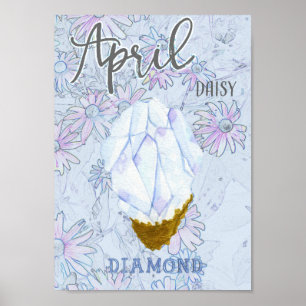 Poster April Daisy e Diamond Birthday