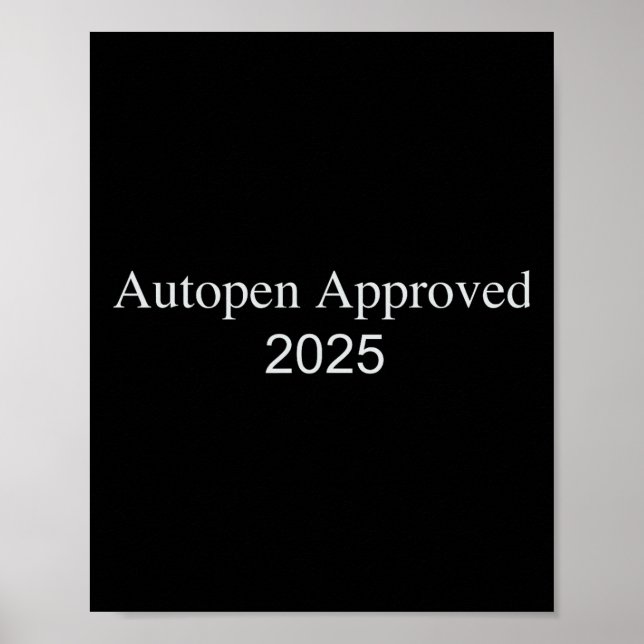 Poster Aprovado pela Autopen 2025  (Frente)