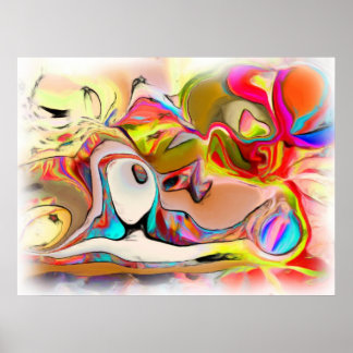 Póster Aproveitando uma tarde com balões