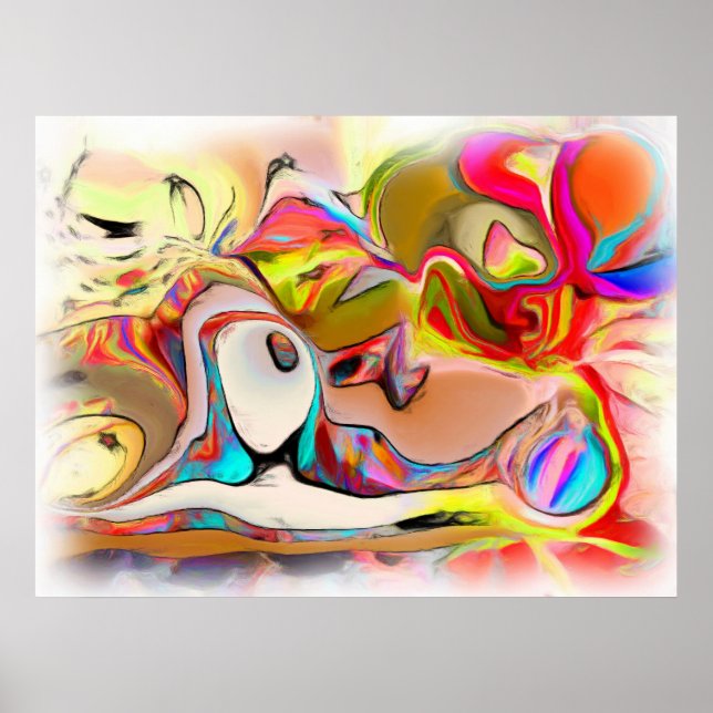 Póster Aproveitando uma tarde com balões (Frente)