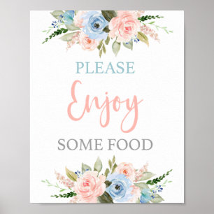 Poster Aproveite a comida da Revelação de Gênero