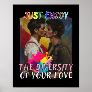 Poster Aproveite a diversidade do seu amor - Homem