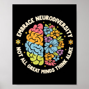 Poster Aproveite a neurodiversidade cerebral Autismo de c