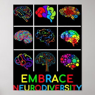 Poster Aproveite a neurodiversidade do jogo de vídeo cons
