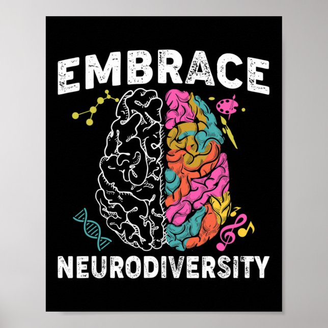 Poster Aproveite a neurodiversidade e a consciência do au (Frente)