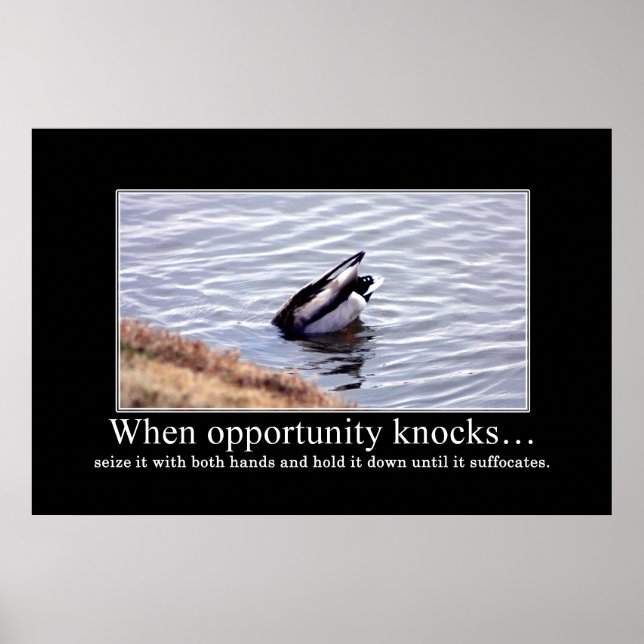 Póster Aproveite a oportunidade com ambas as mãos [XL] (Frente)