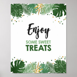 Poster Aproveite alguns doces tratamentos tropicais Safar