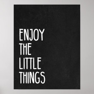 Poster Aproveite as Pequenas Coisas