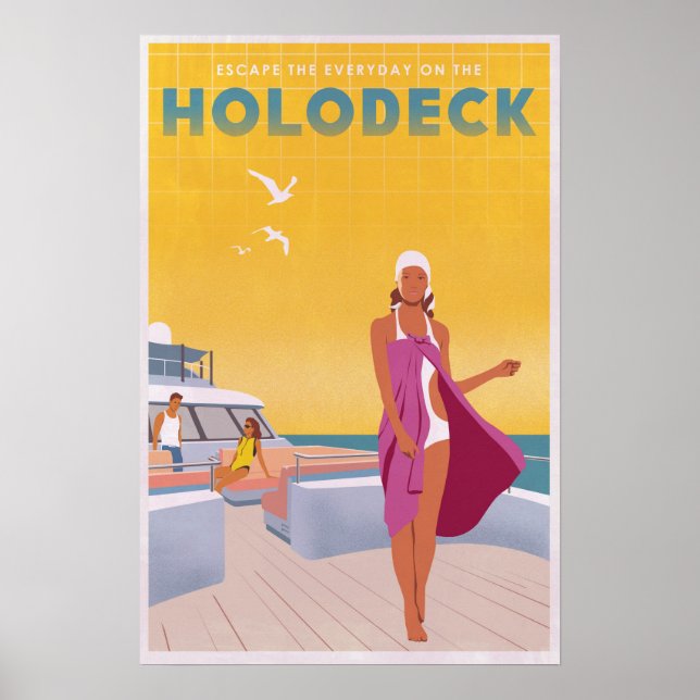 Póster Aproveite o Holodeck (Frente)