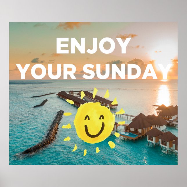 Poster Aproveite seu domingo (Frente)