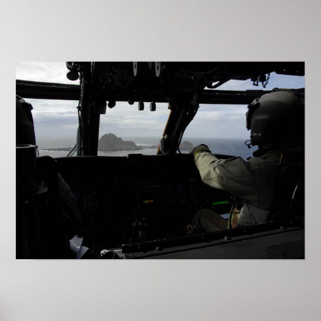 Póster Aproximação das tripulações de bordo na ilha de Fa (Frente)