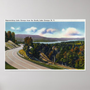 Póster Aproximação do sul ao lago da estrada