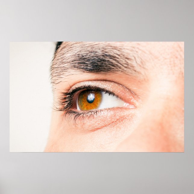 Poster Aproximação dos olhos humanos (Frente)