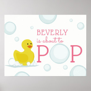 Poster Aproximadamente à Pop Rubber Dubble Chá de fraldas