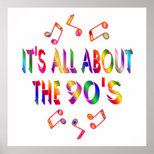 Póster Aproximadamente os anos 90