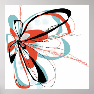 Poster Aqua Bloom