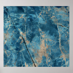 Poster Aqua Onyx Marble: Design de alta resolução.