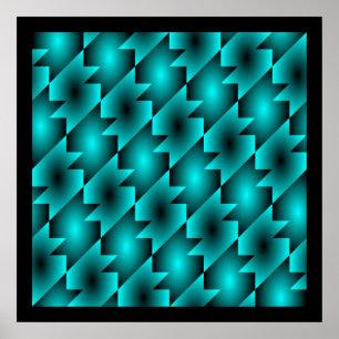 POSTER AQUA PATTERN DESIGN
