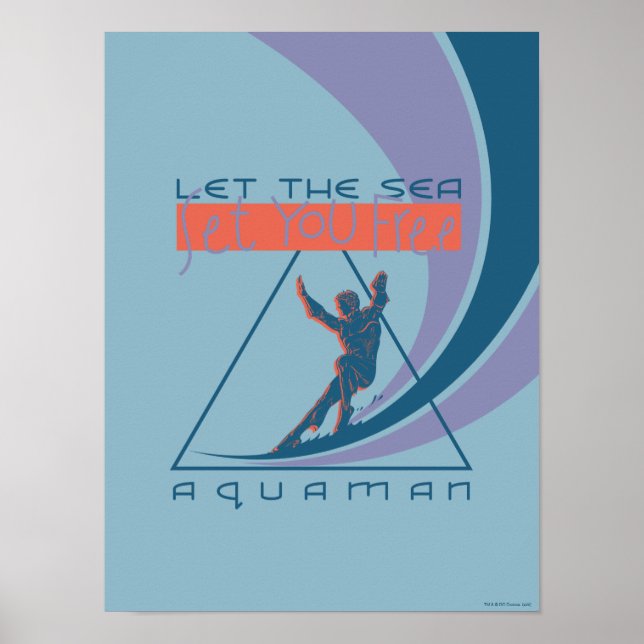 Poster Aquaman | Deixe O Mar Libertá-Lo (Frente)