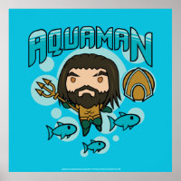Aquaman | Gráfico submarino de Chibi Aquaman