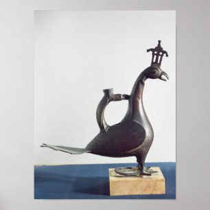 Póster Aquamanile sob a forma de um pavão