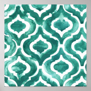 Poster Aquamarine Motif IV
