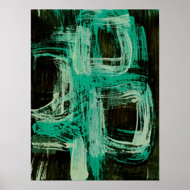 Póster Aquamarine Windows I (Frente)